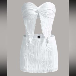 Shein white set NWT Size XS